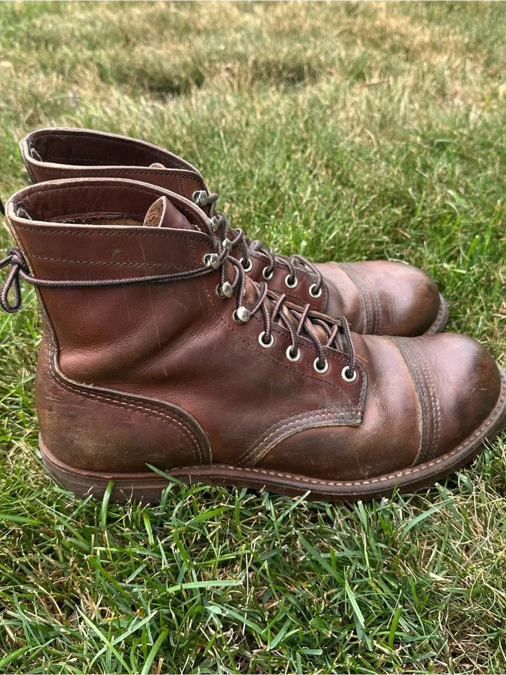 Red Wing Iron Ranger Men’s 6” Amber Harness Leather Boots 🥾 Older Version